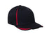 Pacific Headwear M3 Performance Flexfit® Cap (472F), Color 'BlackRed'